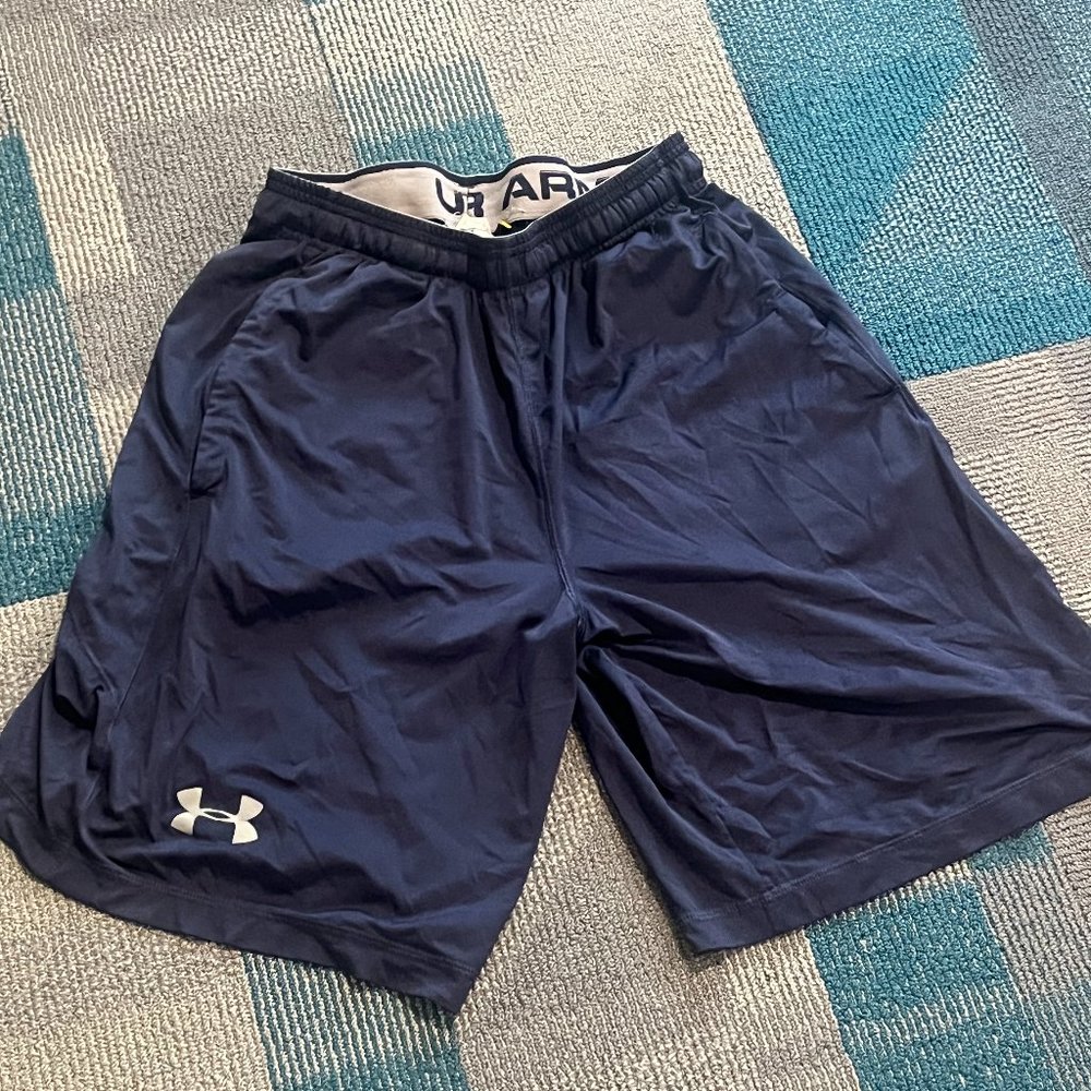 Blue Under Armour athletic shorts